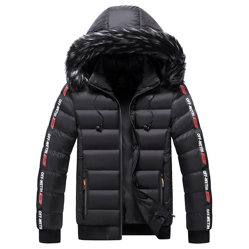 Manteaux coupe-vent épais et Slim pour homme, veste Parka chaude de marque, nouvelle collection automne-hiver 2021