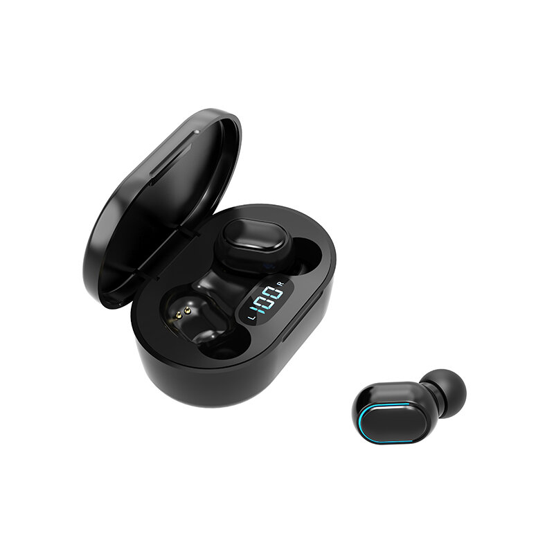 SELFLY E7S Headphone Bluetooth 5.0 Earbud Olahraga Nirkabel Headset Game Earphone TWS dengan Tempat Pengisi Daya untuk Semua Ponsel Pintar