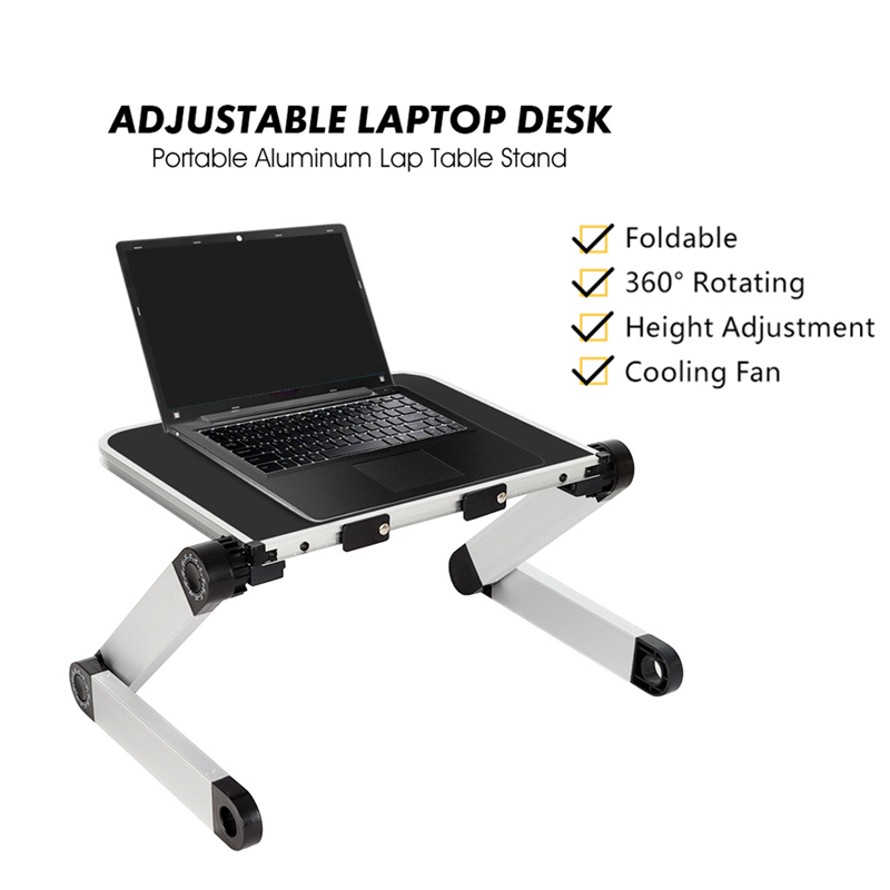 Suporte dobrável do portátil antiderrapante 360 graus ajustável desktop portátil ergonômico suporte de mesa do portátil almofada de resfriamento suporte do portátil base