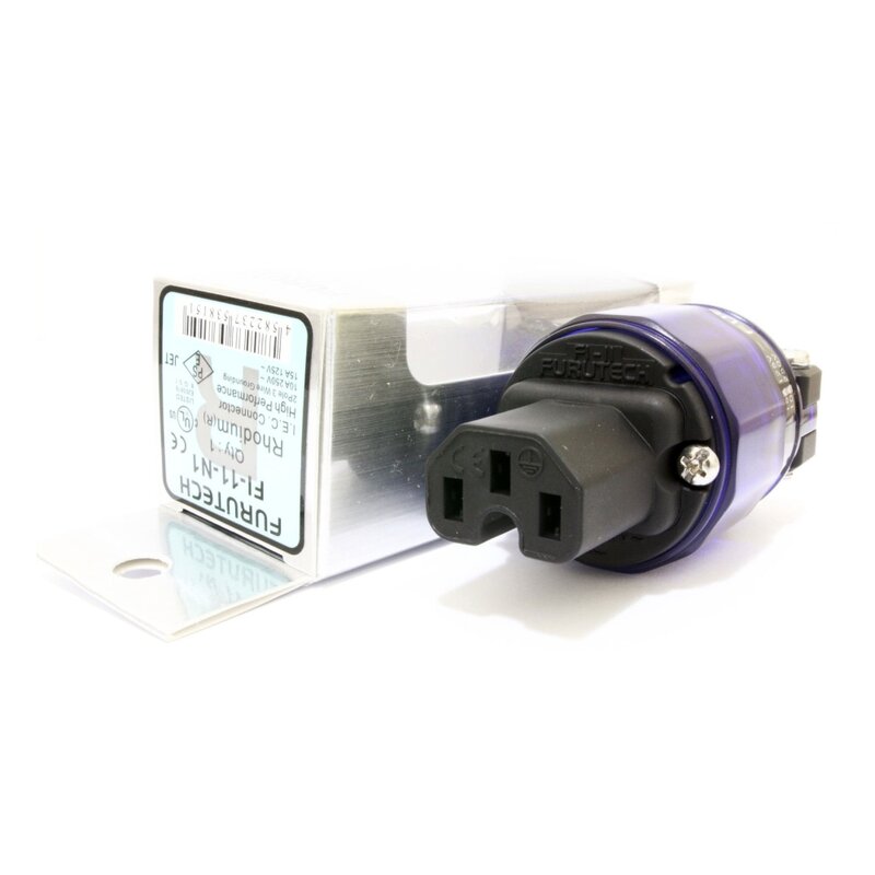 Hifi FURUTECH Power plug Rhodium hi end  FI-11M-N1 + FI-11-N1 (R) AC US IEC 15A/125V/