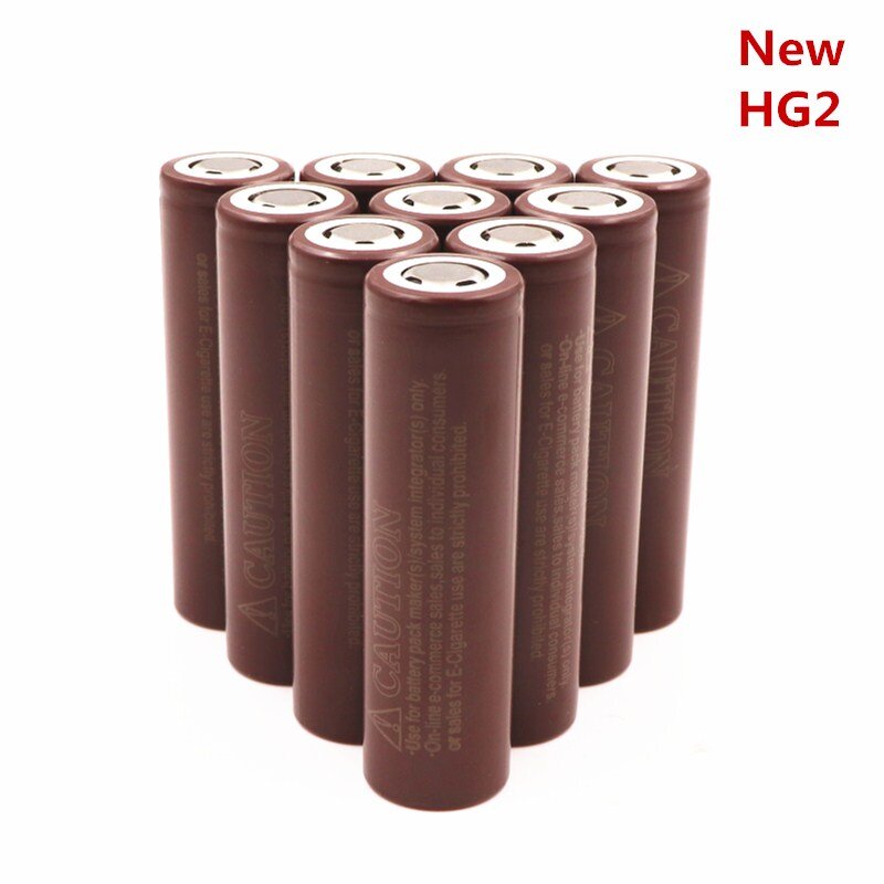 Aleaivy Original 18650 Lithium Ion Hg2 3000mAh Battery 3.7V High Power 30A Discharge Large Current Li-Ion Rechargeable Baterias