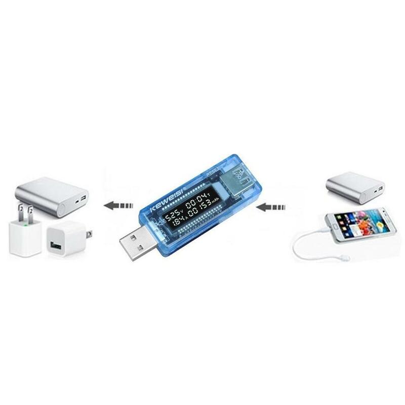 Detector USB voltímetro de capacidad del cargador del Doctor del voltaje de voltaje del USB