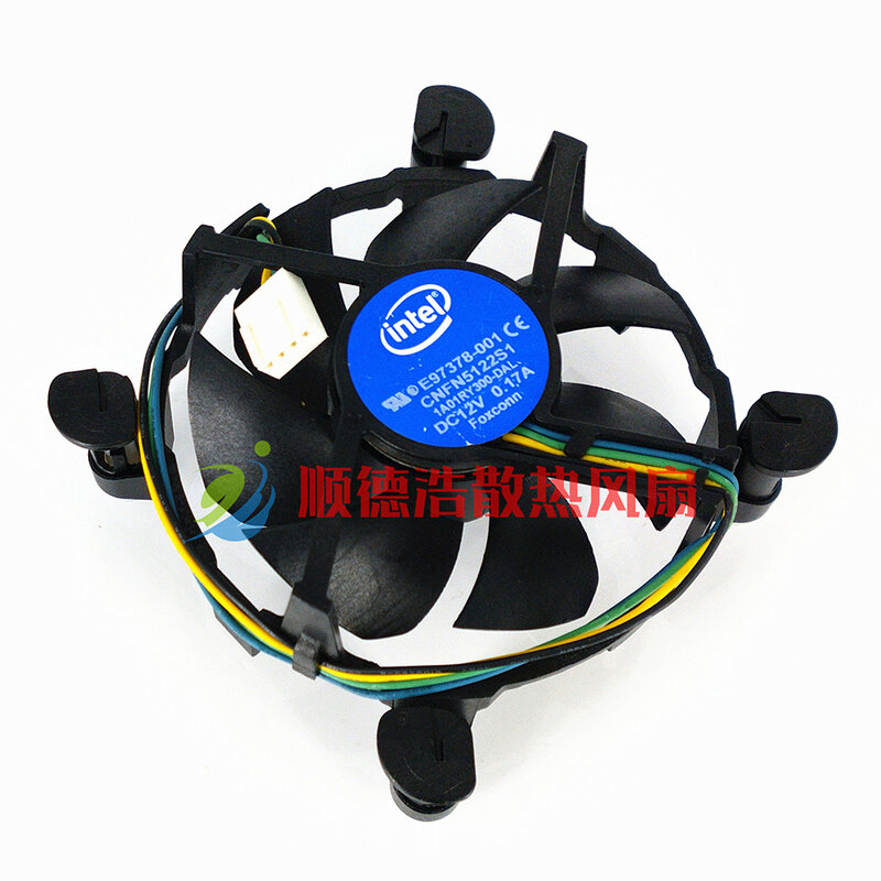 Nieuwe Fan Voor Intel E97375-001 E97378-001 E97379-001 Delta 0.6A Nidec 0.28A Foxconn 0.17A 1155/1150/1156 4 Pin 4 Lijn cpu Fan