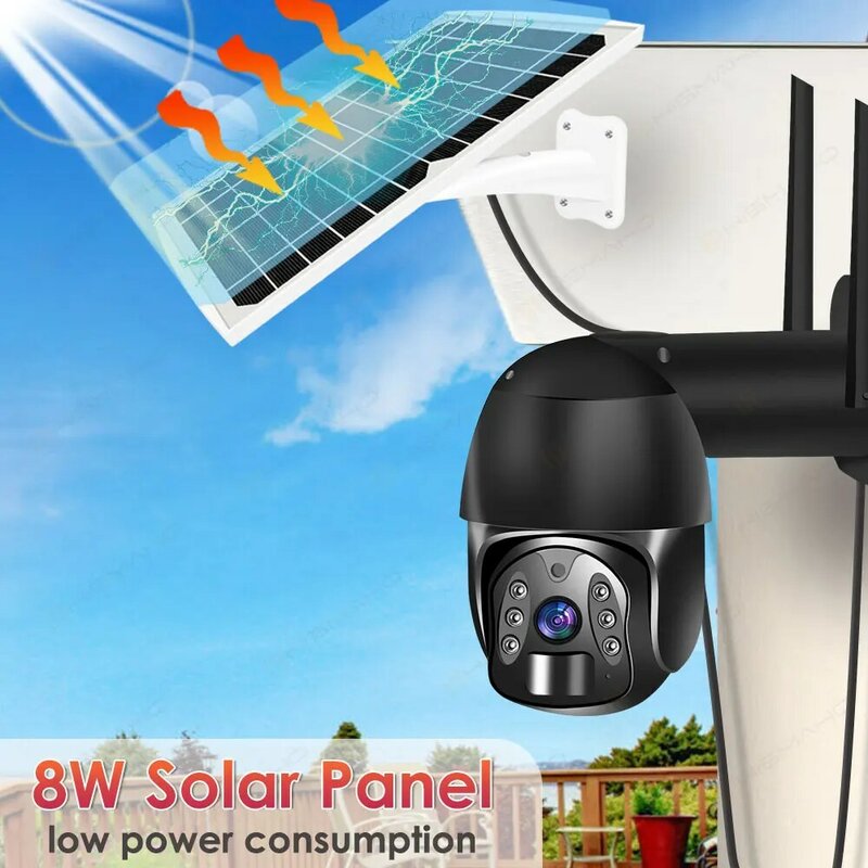 Tuya IP Camera WiFi 4G Sim-kaart Video Surveillance CCTV Security Camera 1080P Solar Outdoor Draadloze Batterij PTZ Smart Home Alex