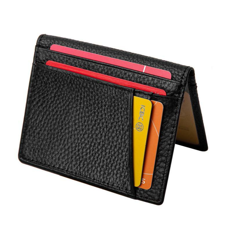 Zovyvol 2021 rfid titular do cartão de crédito preto carteira de couro vaca unisex carteira de cartão de alta qualidade casual bolsa magro mini saco de dinheiro