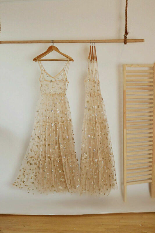 Hirigin Elegante Spaghetti-trägern Tüll Lange Frauen Kleid Mode Bling Bling Sehen Durch Kleid Sexy Mode Heißer Verkauf Beachwear