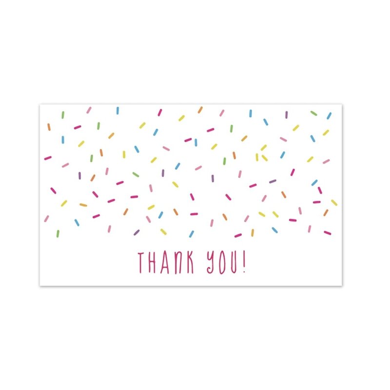 Tarjeta de agradecimiento rosa para apoyar el negocio, paquete de decoración "gorgeous thanks", tarjeta de visita hecha a mano con amor, 30 unids/pack