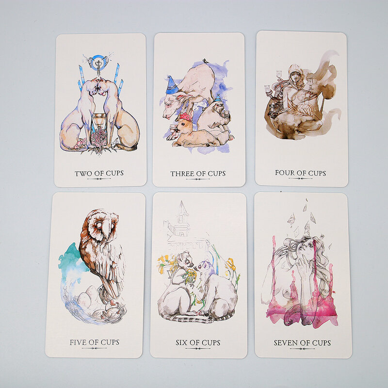 The Linestrider Tarot Cards Deck Siolo pants Divining Esoteric New Dance principiante due mondiali per trovare Tarocchi 78 Card Mystery