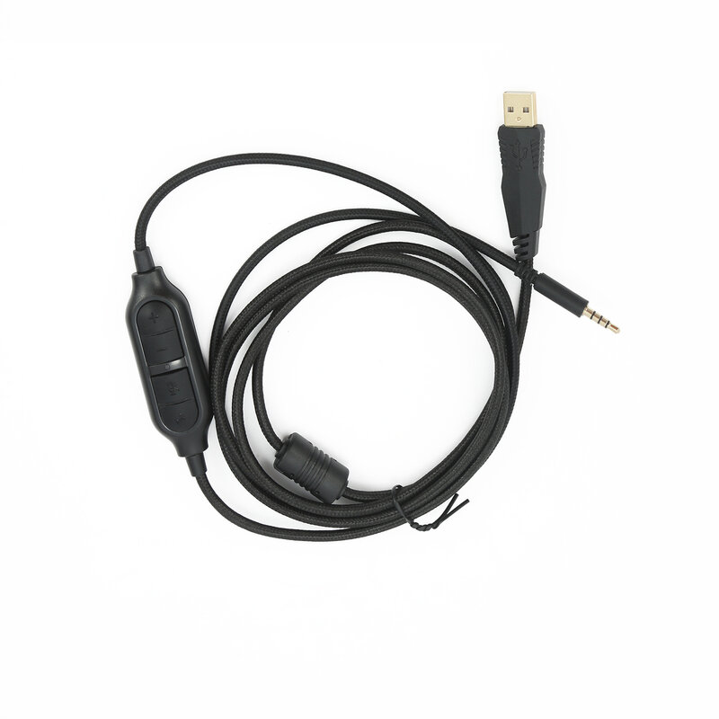 Redragon H510 Zeus Original genuino cable USB cable de Audio macho de 3,5mm AUX Jack a USB 2,0