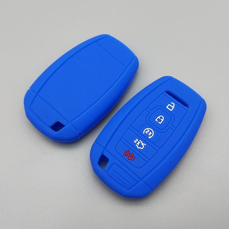 Car key Protect shell for Lincoln Navigator MKC MKZ MKX MKT MKS 2017 2018 Smart Keyless 5 button Remote Silicone cover case