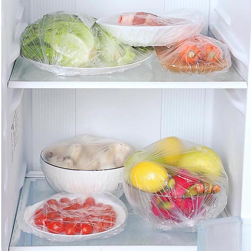 Reusable Durable Lebensmittel Lagerung Abdeckungen Elastische Frische Lebensmittel Halten Kunststoff Wrap Gericht Platte Klammert Film Für Kühlschrank Küche