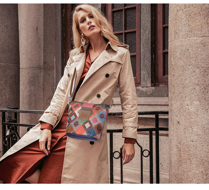Женская сумка-шоппер из натуральной кожи с цветами, маленькая сумочка через плечо, модная цветная женская сумка-тоут 1112