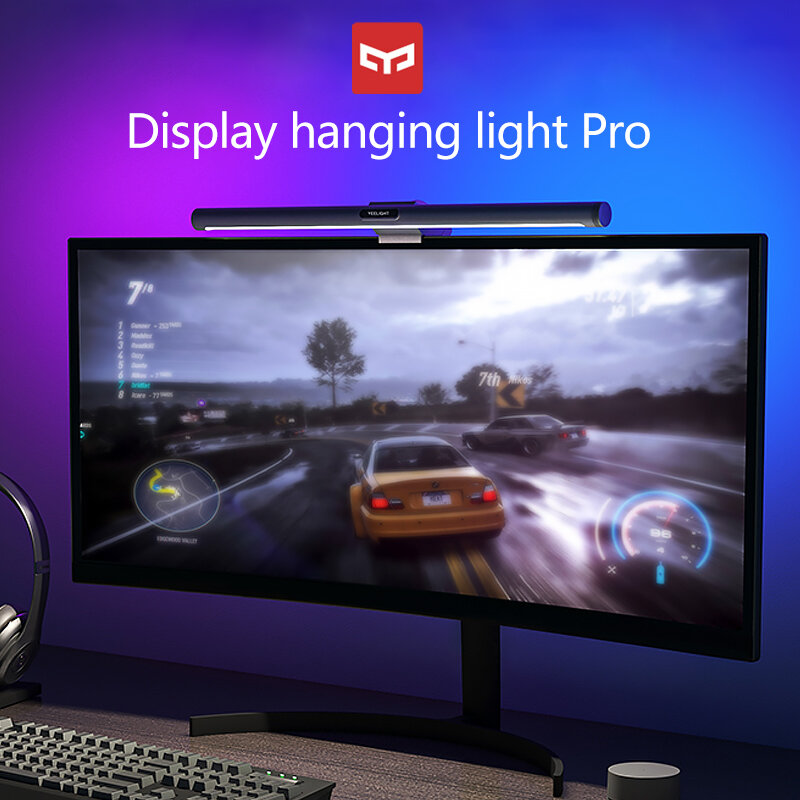 Yeelight-Barra de luz LED para videojuegos, luz colgante plegable con Control inteligente, temperatura de Color regulable, Ra95