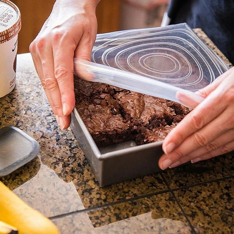 6 pçs reutilizável embalagem de alimentos capa de silicone alimentos frescos-mantendo o tampão de vedação de vácuo estiramento tampa de embalagem de silicone de cozinha
