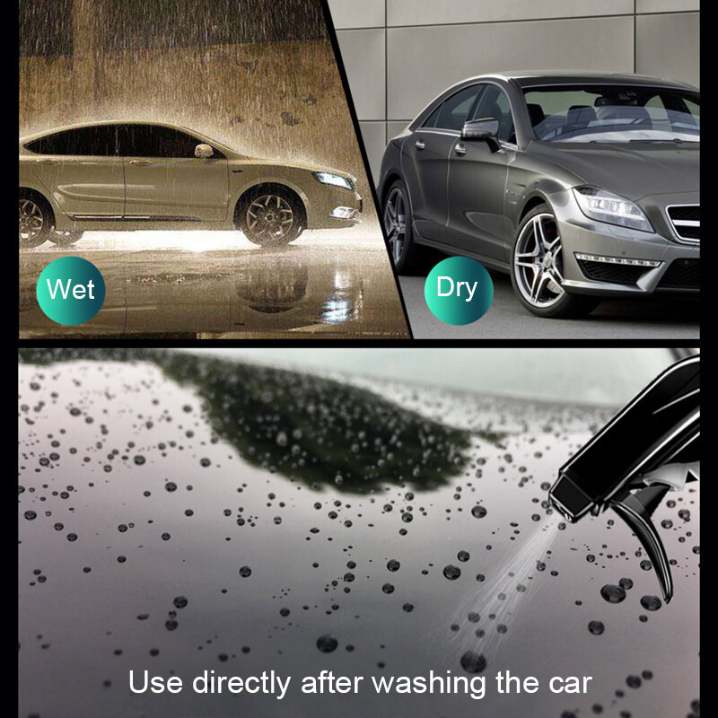 Venda quente qualidade repelente de carro cerâmica spray cera revestimento rápido nano vidro chapeado cristal líquido polimento anti-risco líquido