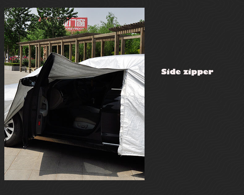 غطاء سيارة سميك من الألومنيوم ، 3 طبقات ، مقاوم للماء ، ضد المطر والشمس ، لسيارات bmw ، ford ، nissan ، kia ، mazda