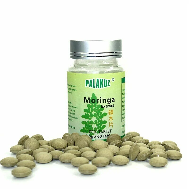 3 Flessen, Natuurlijke Moringa Leaf Tablet, Horseradishtreeleaves Moringa Extract Voor Lagere Bloedlipiden, gezondheidszorg Voor Mannen & Vrouwen.