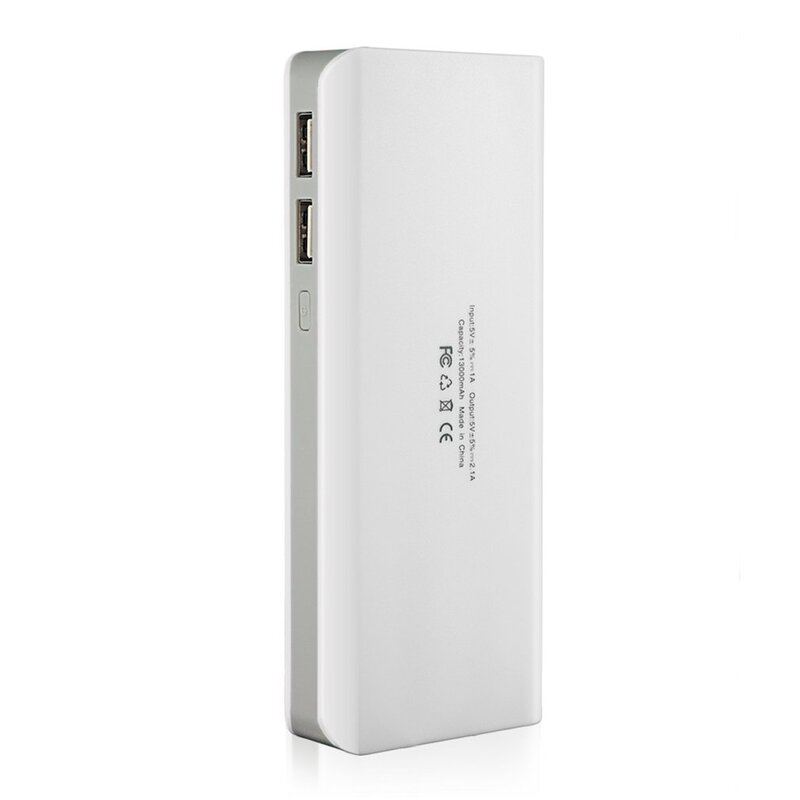 Caja de batería externa portátil de 13000mah, banco de baterías de teléfono móvil de respaldo con dos Interfaces, Cargador USB, Banco de energía portátil