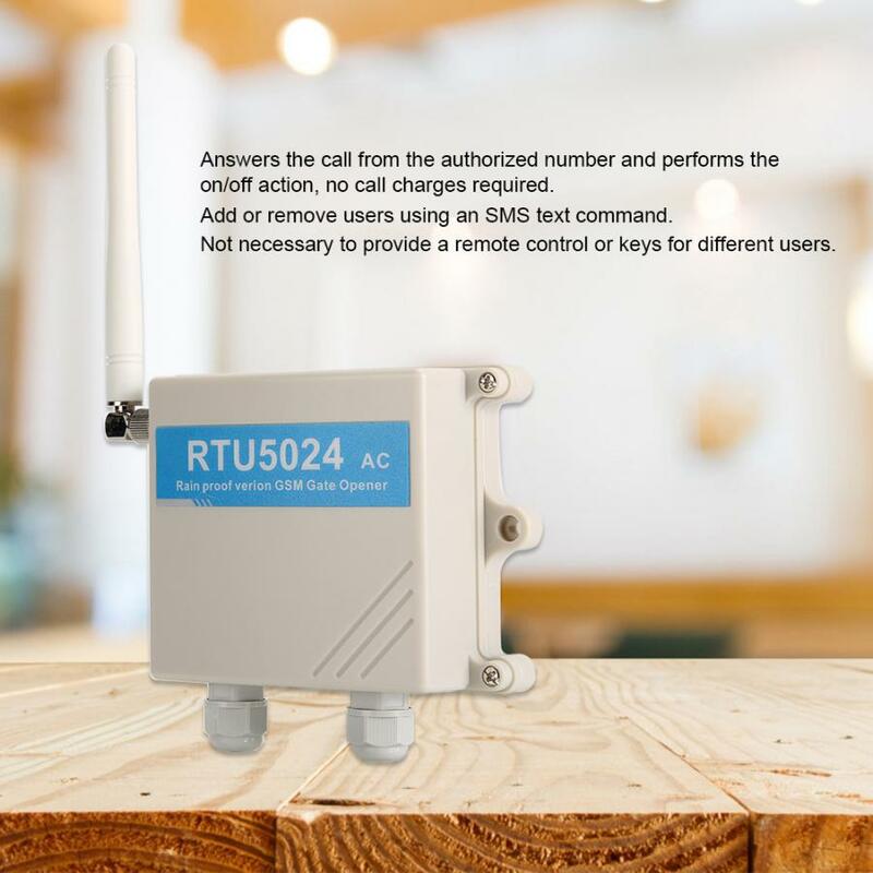 RTU5024 Upgrade GSM Gate Opener Relay Switch Wireless Remote Control Door Opener Quad-Band 850/900/1800/1900MHz