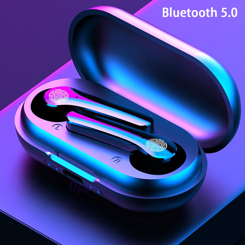 Y18 TWS Bluetooth 5,0 Kopfhörer 9D Stereo Drahtlose Kopfhörer Sport Wasserdichte Ohrhörer Headset mit Mikrofon für Smart Phone