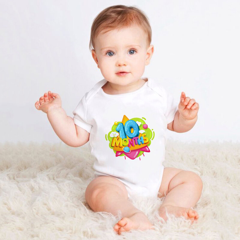 Ropa de España para niña bebé, camiseta de niño niña de 10 meses, camiseta de talla grande Harajuku, body informal para recién nacido, gran oferta