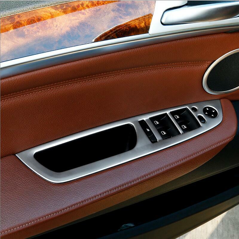 Accesorios para coche BMW X5 X6 E70 E71 2008-2013, caja de cambios interior, aire acondicionado, CD, Panel de puerta, reposabrazos, embellecedor, pegatinas