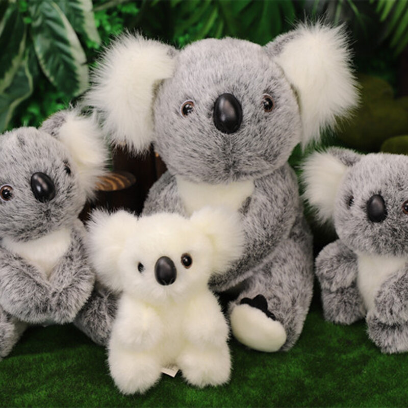 1Pc Kawaii Simulatie Australië Koala Knuffel Gevuld Dier Pop Moeder Baby Kids Baby Meisjes Speelgoed Verjaardagscadeau Thuis decor