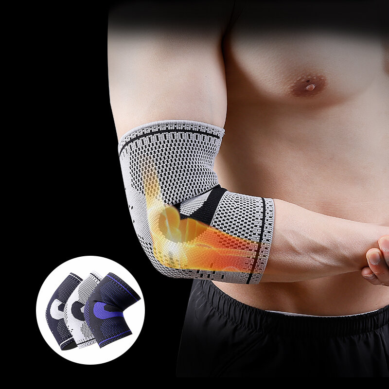 Protecteur de coude en tricot tridimensionnel pour hommes et femmes, protecteur de bras pour dissiper la sueur, cyclisme sport