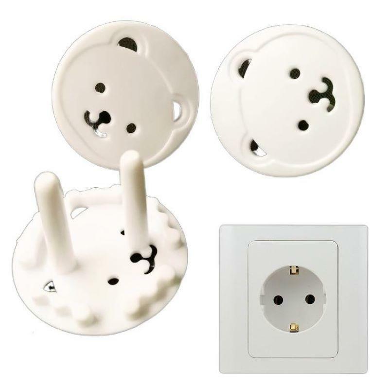 10pcs EU Power Socket Electrical Outlet Baby Kids Child Safety Guard Protection Anti Electric Shock Plugs Protector Cover