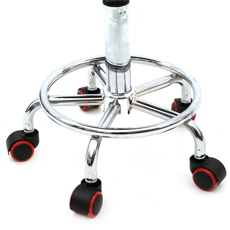 Tabouret de Salon de haute qualité, rotatif à 360 degrés, rond et réglable, avec dos et ligne blanche