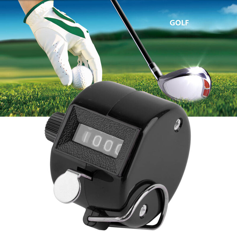 4 Digit Tragbare Bequem Kunststoff + Metall Hand Tally Zähler Manuelle Palm Clicker Zahl Zählen Golf