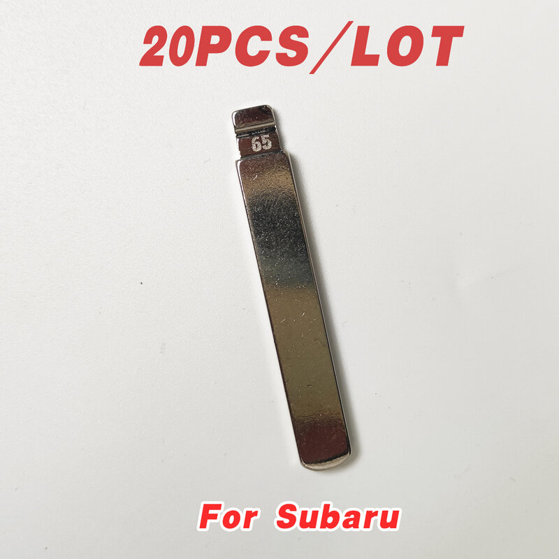 20ชิ้น/ล็อตโลหะเปล่า Uncut Flip #65 KD Remote Key Blade สำหรับ Subaru XV Legacy Forester REPLACEMENT Part NO. 65ใบมีด