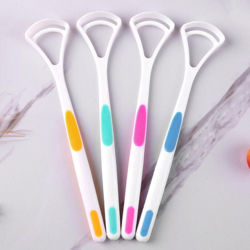 2021ใหม่ Tongue Scraper Cleaner ทำความสะอาดช่องปากทำความสะอาดลิ้นแปรง Keep Fresh Breath เคลือบลิ้น Oral Hygiene Care เครื่องมือ