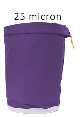 Kit de Extractor Essense de bolsa de Hash de 20 galones y 25 micras, bolsa de filtración, color morado, 1 unidad, pantalla de prensado de 25 micras