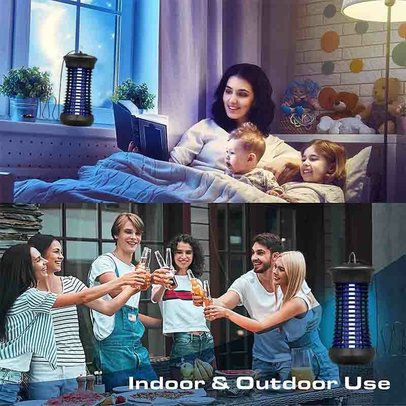Bombilla eléctrica antimosquitos UVA, lámpara antimosquitos de 6W/20W para UE/EE. UU., trampa antimosquitos, sin ruido, 360 °, Exterminador de insectos para casa y patio trasero
