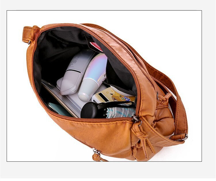 Bolso de hombro de estilo Retro para mujer, bolsa de gran capacidad para mamá, organizador de pañales de maternidad suave de viaje multifuncional, Hobos