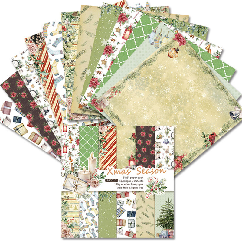 24Pcs/Lot Strawberry Retro Material Papers DIY Scrapbooking Album Diary Gift Decorative Paper Scrapbooking Paper