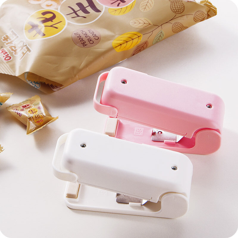 Draagbare Mini Sealer Thuis Warmte Zak Plastic Voedsel Snacks Zak Sluitmachine Voedsel Verpakking Keuken Opbergtas Verpakking Clips