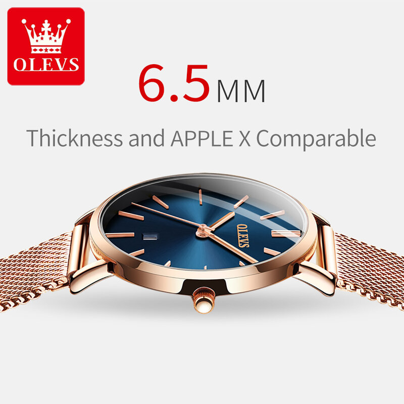 OLEVS Relogio Feminino Fashion Watches Waterproof Quartz Clock Ladies Watches Top Brand Luxury Ultra-Thin Date Sports Watch