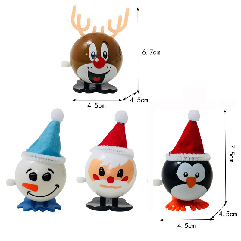 Alat Peraga Jalan Mainan Anak-anak Mainan Pesta Anak-anak Dekorasi Desktop Lucu Hadiah Natal Mainan Boneka Salju Santa Klaus Model Perlengkapan Mini