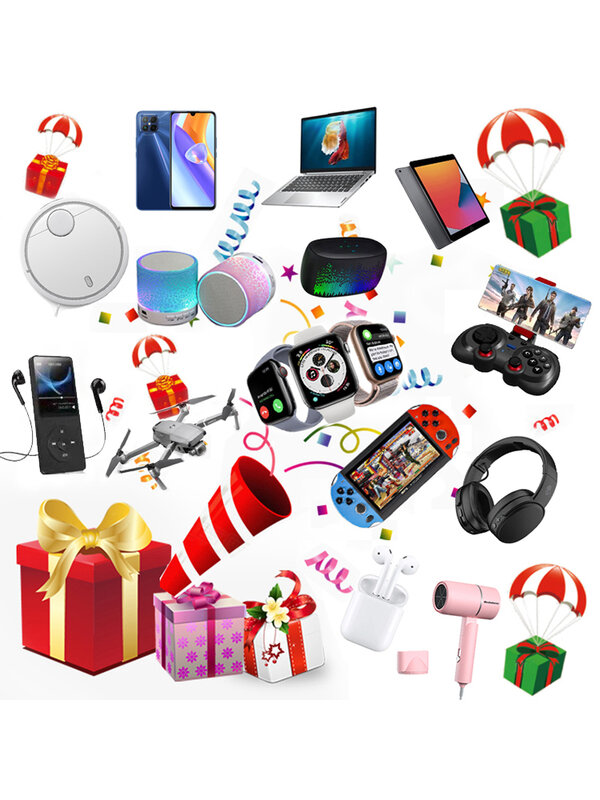 행운의 신비 상자 고품질의 선물 임의의 다른 전자 제품 및 더 인기있는 디지털 홈 항목 선물 상자