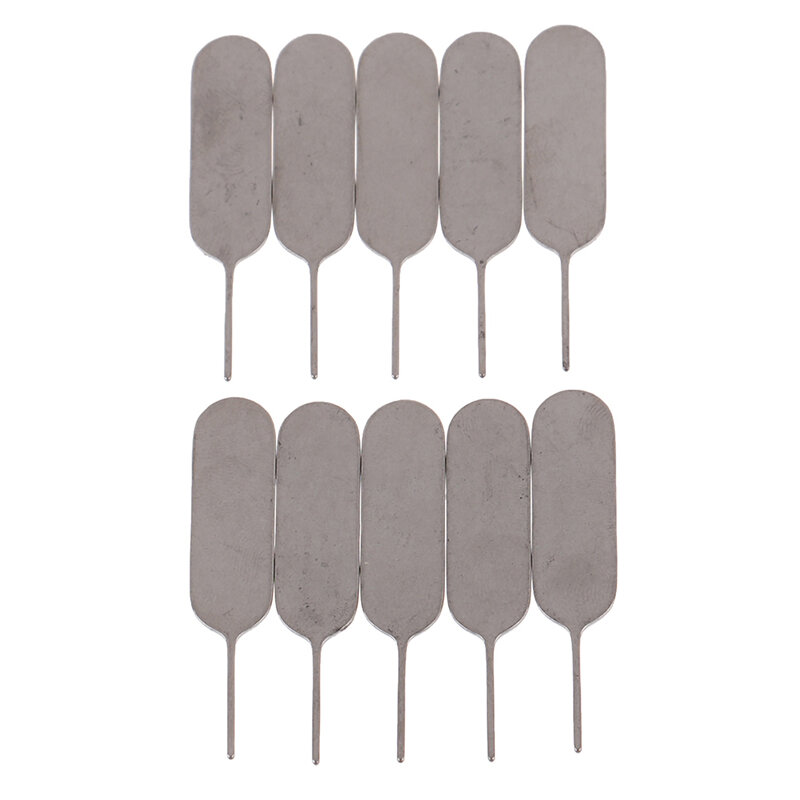 10pcs Universal New Metal Sim Card Tray Ejector Eject Pin Key Phone Removal Tool