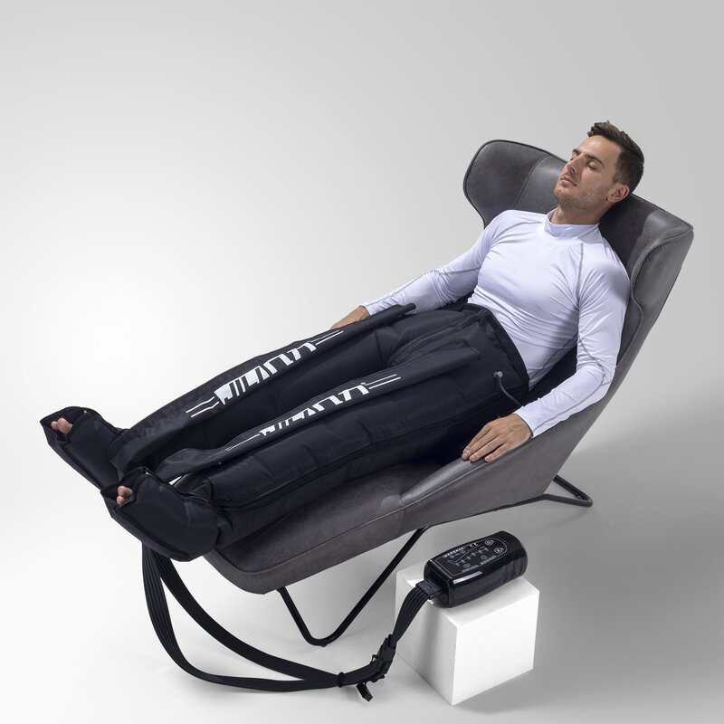 Massaggiatore del piede della gamba di compressione dell'aria per la pressoterapia di circolazione l'aria promuove la fisioterapia di rilassamento del sangue 8 camere