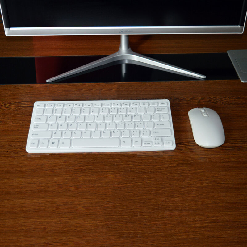 Mini ratón y teclado inalámbricos ultrafinos de 2,4G, combinación de teclado y ratón inalámbricos para Smart TV