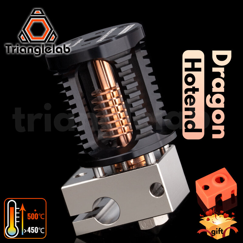 Trianglelab Dragon Hotend V2.0 Super Precisie 3D Printer Extrusiekop Voor V6 Hotend Voor Titan Bmg Direct Drive Bowden