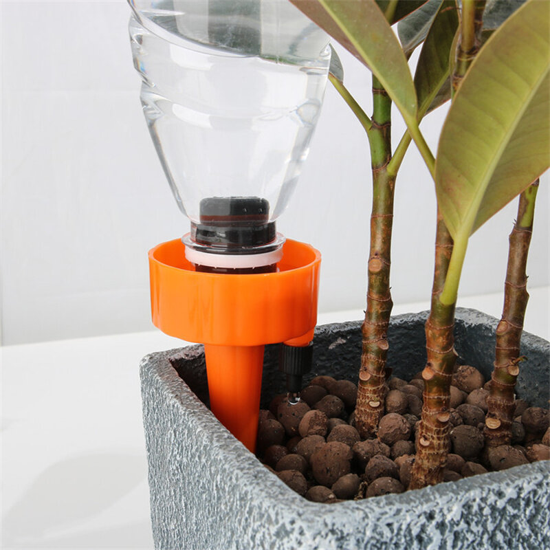 Kits de autorriego automático para plantas de interior, dispositivo de riego por goteo para jardín, 12/6 piezas, dispositivos creativos