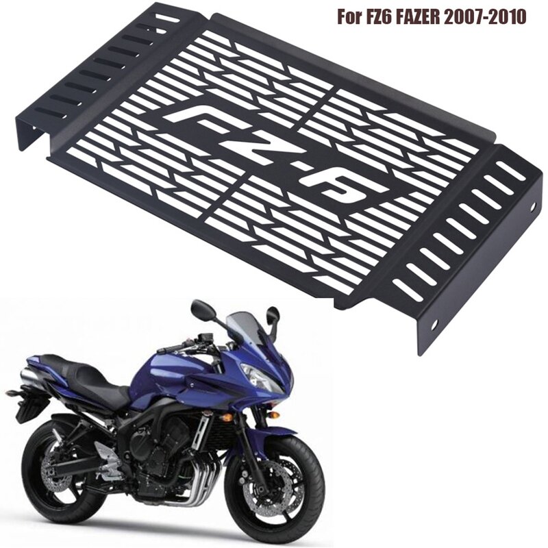 Seabuy Motorcycle Radiator Grille Grill Cover, for Yamaha FZ6 FAZER 2007-2010 Radiator Guard Protector