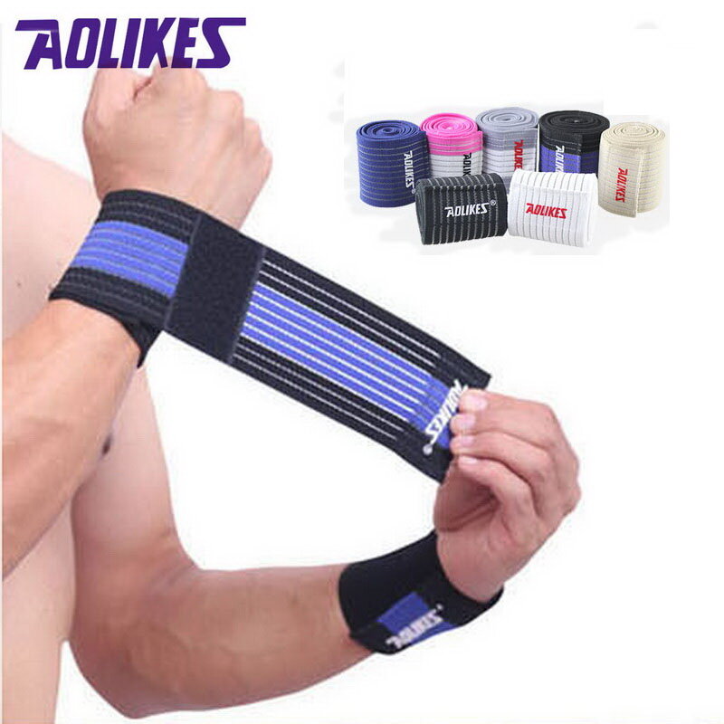 AOLIKES 1 Pcs handgelenk band männer frauen elastische bandage für hand handgelenk strap wrap fitness armband sport gym unterstützung handgelenk protector