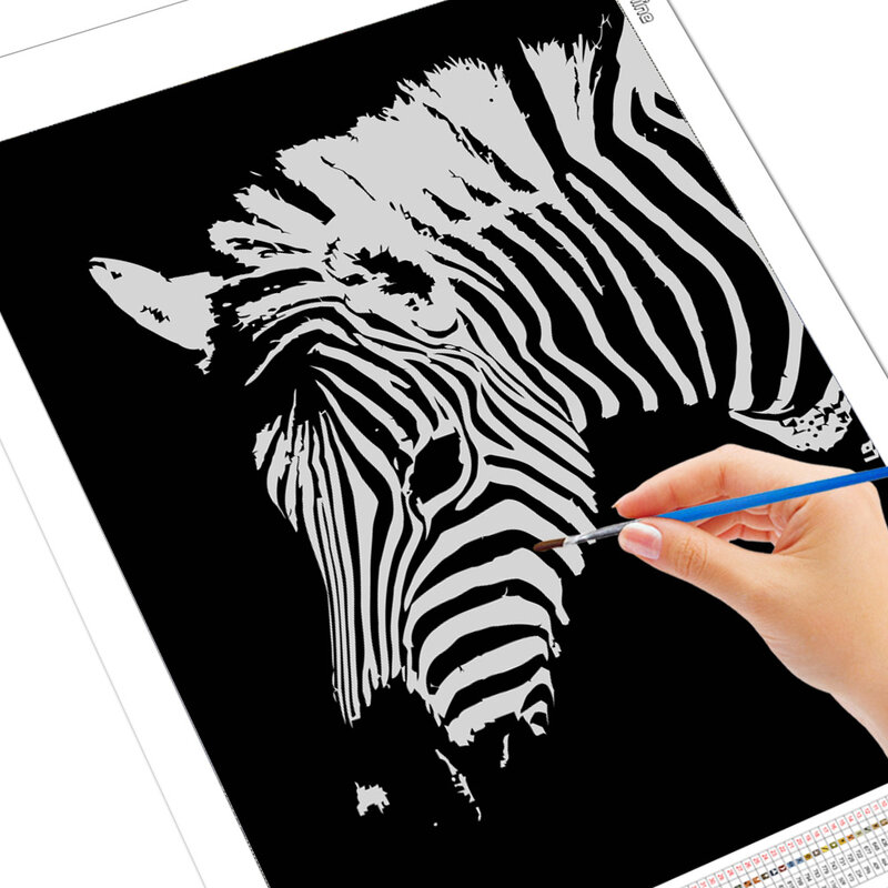 EverShine الطلاء بواسطة أرقام الحيوانات DIY بها بنفسك النفط الطلاء بواسطة أرقام زيبرا صورة الفن رسم قماش رسمت باليد ديكور المنزل