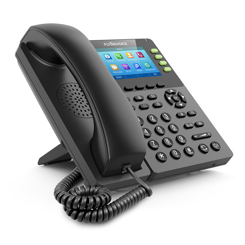 تليفون SOHOIP صوت طائر FIP14G يدعم جيجابت إيثرنت 2.4G واي فاي متكامل POE 8 SIP حسابات متقدمة للهاتف IP للأعمال